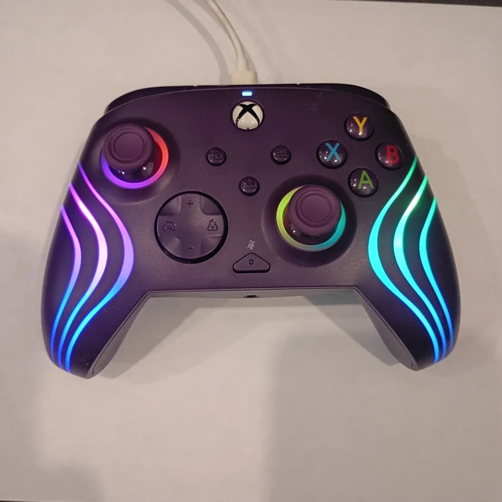 PDP Afterglow Wave LED Purple Controller for Xbox Series X|S & Xbox One